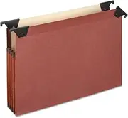 File Pocket with Swing Hooks, Redrope, Letter, 5/Box, Sold as 1 Box