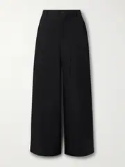 [adidas Originals] adidas Originals - + Y-3 Twill Wide-leg Pants - Black - small small Black