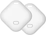 [YANLOYZW] Key Finder&Tracker, Bag Locator Tag for Keys, Wallets, Bluetooth Tracker Work with Apple Find My (iOS Only), Replaceable CR2032 Batteries, Privacy Protection - 2Pack