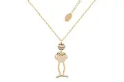 Couture Kingdom The Muppets Kermit the Frog Dangle Fashion Necklace Gold