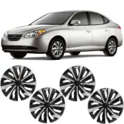 15" 4Pcs Hubcaps Wheel Cover Hub Caps Fits R15 Steel Wheel For Hyundai Elantra