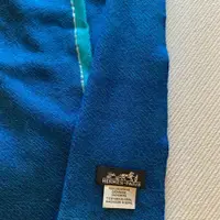 在飛比找PopChill優惠-[二手] Hermès 愛瑪仕cashmere 雙色圍巾披肩