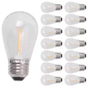 15 Pack 3V LED S14 Replacement Light Bulbs Shatterproof Outdoor Solar6688
