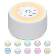 Sound White Noise Machine with 25 Soothing Sounds and 10 Colors Warm Night Li...