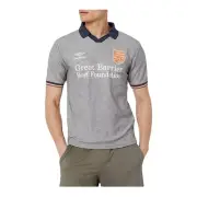 Coral Studios Umbro Away Jersey Polo Grey Navy Blue Great Barrier Reef Black XL
