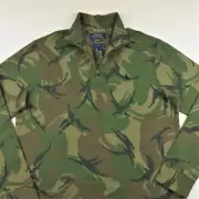Polo Ralph Lauren Estate Rib Quarter-Zip Army Camo Pullover Sweater M L