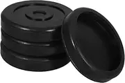 NULYLU 4pcs Heavy Duty Round Rubber Arm Pads for Automotive Lifts Slip Cushioning for Vehicle Protection Compatibility for Car Jacking and Maintenance Black