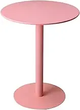 Round Bar Table, Metal Frame Bistro Pub Table with Fixed Top, Cocktail Drink Table, Dining Table for Home Kitchen, Coffee Counter Table Living Room Side/end Table,