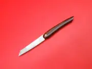 Custom Handmade Wootz Ingot Steel Pocket Folding knife With Leather Sheath A138