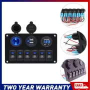 6 Gang Switch Panel LED Light Relay Circuit Control Box Car Boat Marine 12V 24V (for: Daihatsu)