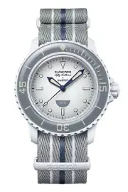 Swatch x Blancpain Bioceramic Fifty Fathoms Collection Antarctic Ocean IN HAND
