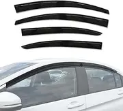 AUSGO Weathershields Compatible with Honda City 2014-Onwards, Injection Weather Shields Window Visors Wind Deflectors Sun Rain Guard 4PCS Set