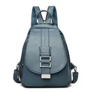Fashion chest bag for women, Korean style, simple and minimalist, casual leather backpack, large-capacity women's backpack