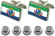 [Select Gifts] Shirt Dress Studs Avare City Sao Paulo State Flag Cufflinks