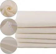 XelNaga 5 Pack Muslin Cloths Reusable for Straining, 100% Unbleached Pure Cotton Cheesecloth, Soft Square Cheese Clothes Weave Fabric Filter for Cooking, Baking (50 x 50 cm Food Strainer Cloth)