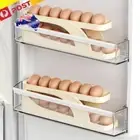 Automatic Two Layer Sliding Egg Storage Box Egg Fridge Container Kitchen Gadgets