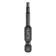 3mm Metric Hex Head Wrench Drill Bit 50mm Length Magnetic Bits, Black