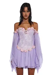 [Sugar Thrillz] Sparkling Enchantment Mini Dress - Purple