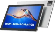 Tablet 10 Inch, Android 11 Tablets, Quad-Core 1.8Ghz Processor, 64GB Storage and