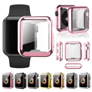 For iWatch Series 10 9 8 7 6 5 4 3 Tempered Screen Protector Full Bumper Case