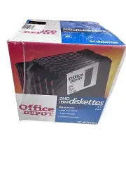 25 Pack 2HD IBM 3.5" Formated 1.44 MB Diskettes Office Depot New sealed