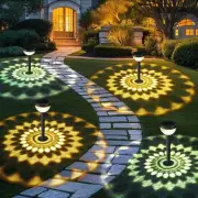 4 Pack Solar Pathway Lights with 2-in-1 Warm White and Cool White Light Modes...