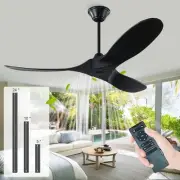 60 Inch Black Ceiling Fans No Light, Outdoor Ceiling Fans for Patios, Large A...