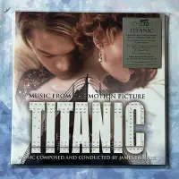 在飛比找Yahoo!奇摩拍賣優惠-泰坦尼克號Titanic 粉膠電影原聲2LP黑膠唱片彩膠鐵達