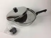 CUTCO 11-1/2" Skillet & Cover + spatter guard / steam screen - NEW - starburst