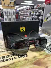 Ray Ban Sunglasses Ferrari RB3659M Black / chrome Lens