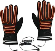 USB Heated Gloves | Heated Gloves with 3 Temperature Settings Warm Heating Gloves | Electric Thermal Glove Touchscreen Winter Glove for Men & Women