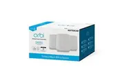 NETGEAR Orbi AX5400 Tri-Band Mesh WiFi 6 System Router + 2 Satellites 3-Pack RBK763S-100APS