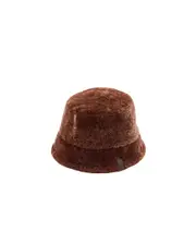 Loewe Logo Patch Shearling Bucket Hat 59 brown