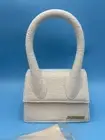 Jacquemus "Le Grand Chiquito" Large Light Greige Linen Canvas Tote Handbag