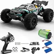 1:16 RC Truck 70KM/H High Speed Brushless RC Car RTR 4WD Monster Truck, All Terrain Off-Road Waterproof 2.4GHZ Hobby Class RC Vehicle for Beginners and Adults (16101PRO-Blue)