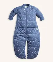 ergoPouch Sleep Suit Bag 3.5 TOG – 3–12 Months – Night Sky Print – 400 Thread Count Organic Cotton – Converts to Sleep Suit with Legs – Sleeping Bag & Suit in One – for Infants, Toddlers & Kids