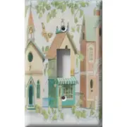 SnazzySwitch Town Square 2 Decorative Light Switch Plate Cover