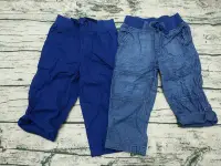 在飛比找Yahoo!奇摩拍賣優惠-二手童裝- 美國GYMBOREE 帥氣鬆緊帶長褲 (二件合售