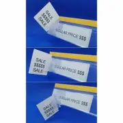 Adjustable Perpendicular Sign Holder Gripper Data Strip Shelf-talker Pack of 50