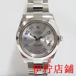 伊柠二手/ROLEX勞力士 DATEJUST 116300 現貨 2014年卡 數字面盤 三版帶 蠔式日誌 編號8