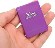 PS2 FMCB Gaming Memory Card Free McBoot 32MB V1.966 for SonyPlaystation2 Game Console, External Data Storage Card Compatible with PS2 All Versions (Purple)