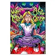 Psychedelic Tapestry for Bedroom Wall Decor - Alice in Wonderland Tapestry Picture Canvas Art Posters for Room Modern Wall Art Print - 15.7 x 23.6 IN (40x60cm) Bedroom Decor Posters Wall Decoration
