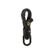 5/10pcs 360?? Rotation Mini Carabiner Clip Buckle Quickdraw Key Chain Snap Black