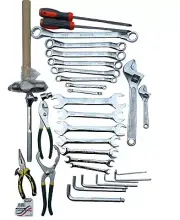 32 PCS Tool Set Mechanics Tool Kit Wrenches Socket w/Case Box Organize