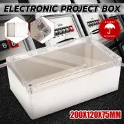 Waterproof 200x120x75mm Plastic Electronic Project Box Junction Enclosure Case
