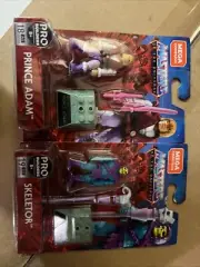 Mega Construx Masters of the Universe MOTU Skeletor And Prince Adam Brand New
