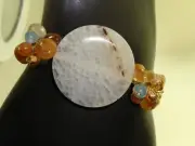 WINTERTHUR GENUINE CHALCEDONY & JASPER BRACELET! NEW WITH TAGS