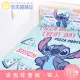 【享夢城堡】單人床包枕套3.5x6.2二件組(迪士尼史迪奇Stitch 天天披薩日-藍)