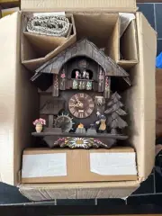 Schneider 8-Day Black Forest Cuckoo Clock 5-430/Mt -Walnut-NEW in Box Paperwork