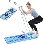 Abdominal Board - Plank Trainer Ab Roller Wheel with Automatic Rebound | Abdominal Board Fitness puush Up Board | Versatile Home Fitness Equipment with Built in Timer | Portable Fitness Equipment